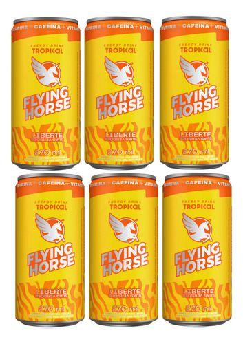 Energético Flying Horse Tropical 270ml X 6 Unidades