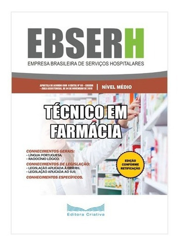 Apostila Ebserh 2019 - Técnico Em Farmácia