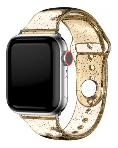 Correa Para Apple Watch Silicona Todas Las Series Gliter.