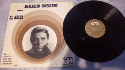 Disco Lp Vinilo Tango  Ignacio Corsini - El Adios -