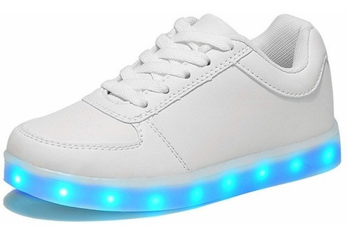 Tenis Led Recargables Cuero Sintético | Envío gratis