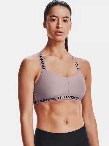 Top Under Armour Heat Gear Light Pink Letter