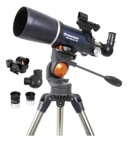 Celestron - Telescopio Refractor Astromaster 80azs, Para Pri