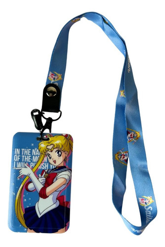 Lanyard + Tarjetero De Sailor Moon 