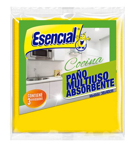 Pack X 6 Unid. Paño Cocamarx3u 38x40 Cm Esencial Trapos D