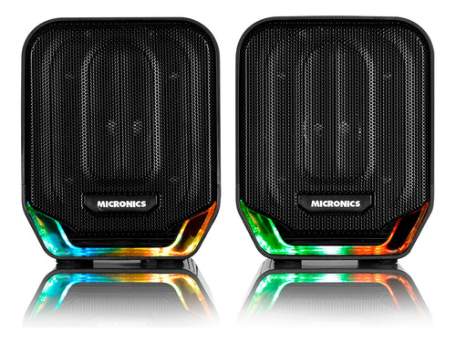 Parlantes Gamer Sound Micronics Led Rgb - Feeling S405