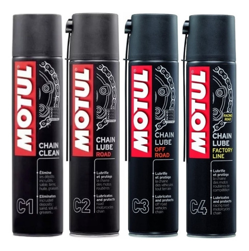 Motul C1 Desengrasante + Motul C2 + Motul C3 + Motul C4