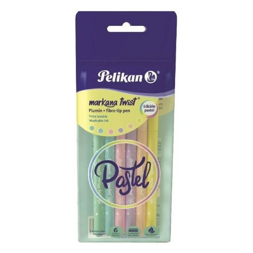 Plumín Markana Twis Pastel C/6 Piezas