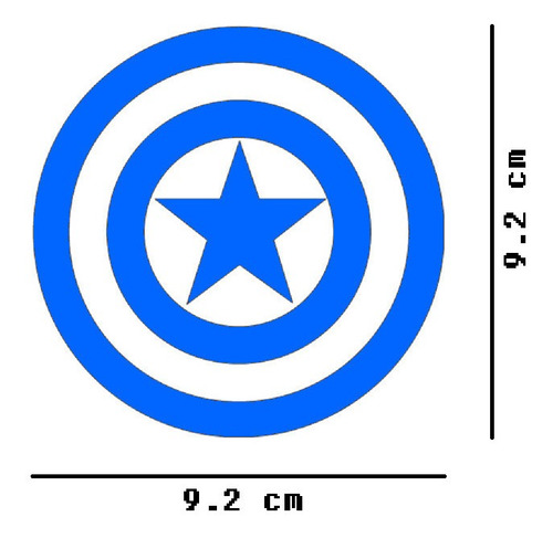 Marvel Capitan America Sticker Vinil 2pzs A $135 Mikegamesmx