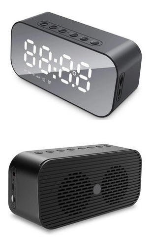 Parlante Reloj Digital Bluetooth Alarma Fm Usb Recargable