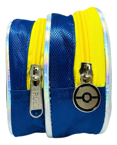 Mochila Rueditas Lonchera Lapicera Primaria Pokemon Pikachu Azul Pokémon