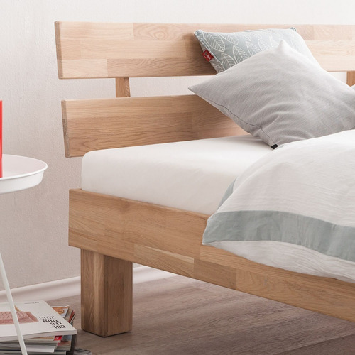 Imagen 3 de 5 de Cama Doble De Madera Maciza 100% Flormorado Ref: Maciza41