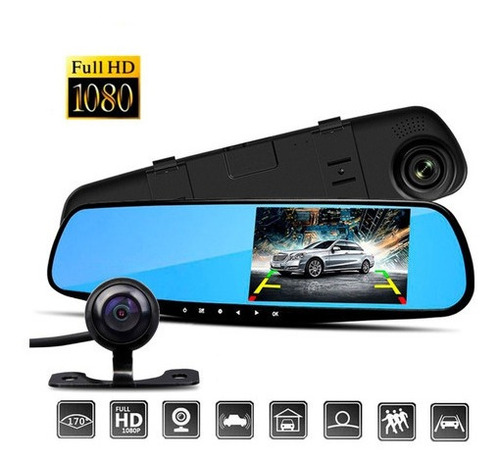 Imagem 4 de 6 de Retrovisor Camera Grav Frontal + Cam Traseira Fiat Strada