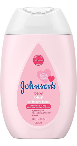 Johnson's Loción Hidratante Rosa Suave Para Bebés Con Aceite