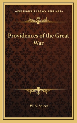 Libro Providences Of The Great War - Spicer, W. A.