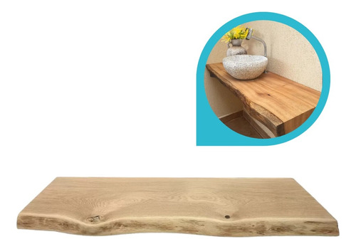 Madeira Com Borda Rustica Para Artesanato E Mesas 70x40x5