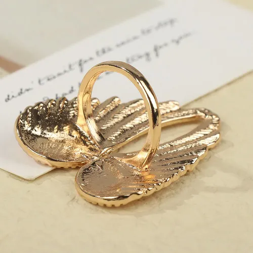 Anillos De Metal, Alas De Ángel, Alas Grandes En Forma De Co
