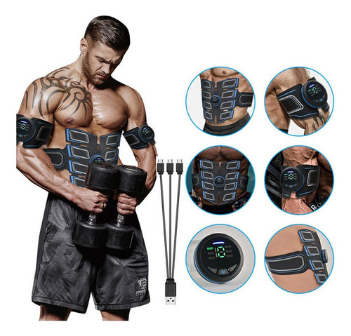 Estimulador Tónico Muscular Eléctrico Para Abdomen, Brazo