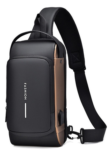 Multifuncional Combinación Cerradura Pecho Bolsa Impermeable Antirrobo Usb De Carga