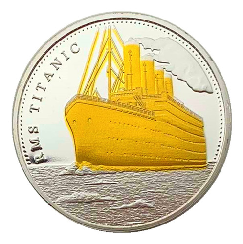 Strugglejewelry Titanic - Moneda De Desafo Con Mapa De Viaje