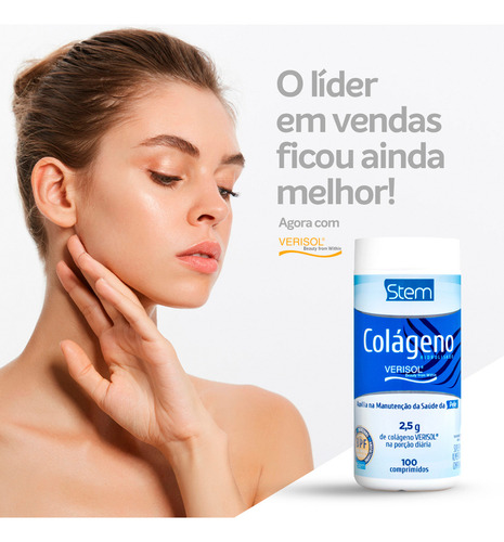 Kit 4 Colágenos Stem 100 Comprimidos Sem Sabor