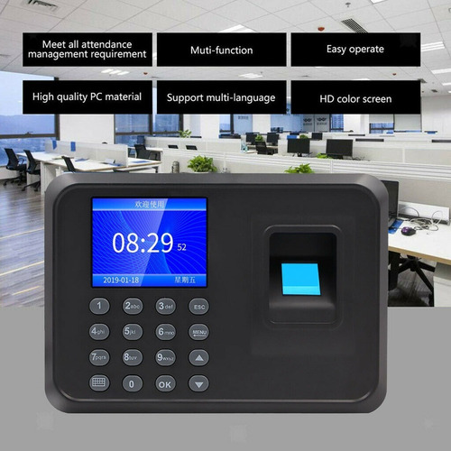 Control De Asistencia Con Huella Reloj Control Asistencia Re