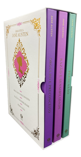 Biblioteca Jane Austen Box com 3 Livros Edição de Luxo 2025