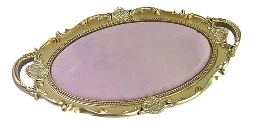 Bandeja De Tocador Cosméticos Ovales Decoración Para Rosa