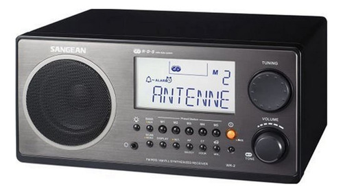 Radio Digital De Mesa Am/fm Sangean Wr-2 Talla Única Ne.