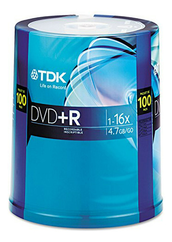 Dvd+r Tdk 16x 100 Unidades