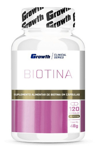 Biotina 120 Cápsulas - Growth Supplements - Biotin