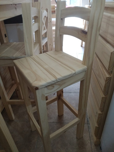 Imagen 2 de 3 de Sillas De Barra De Comedor Sin Lustre