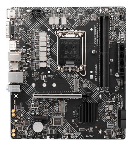 Tarjeta Madre Msi Pro H610m-g Socket 1700 Ddr5 Color Negro
