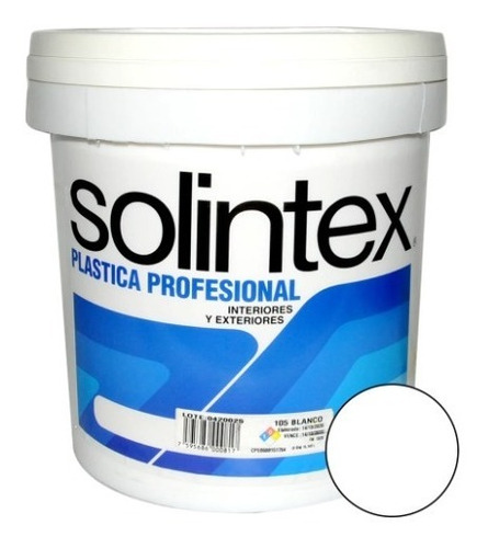 Pintura Caucho Blanco Plastica Cuñete Solintex 105 C1050040