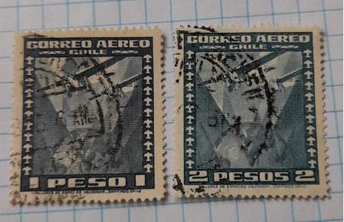 Sello Postal - Chile - 1934 Correo Aereo