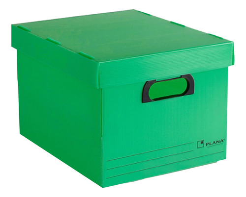 Caja Archivo Plastico Con Tapa 380x300x260 - Marca Plana