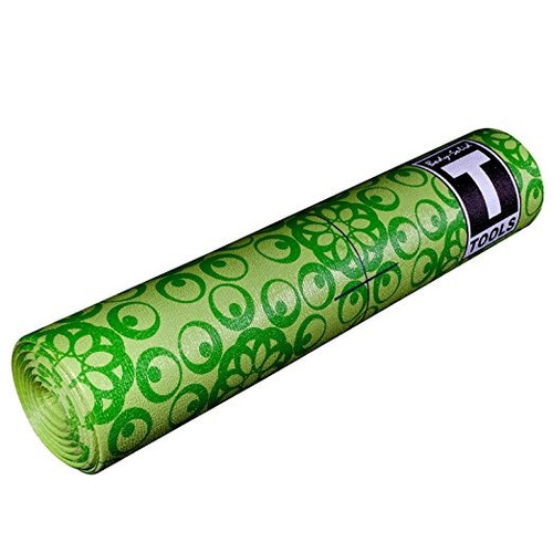 Herramientas De Cuerpo Sólido-yoga Mat Premium, 6 Mm, Verde