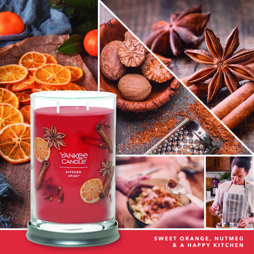 Candle Yankee Candle Kitchen Spice, Con Aroma A Especias, 59