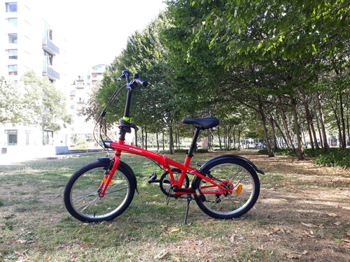 Bicicleta Plegable Roja Btwin Tilt 120