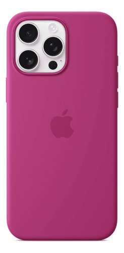 Case Silicone Magsafe Capa iPhone 16 Pro Fúcsia