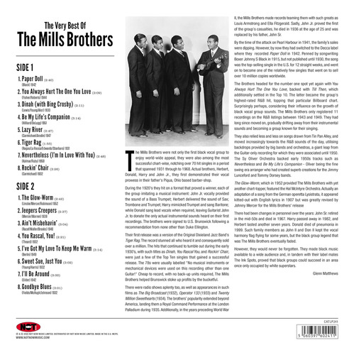Lo Mejor De Los Mills Brothers Vinilo De 180 Gmm