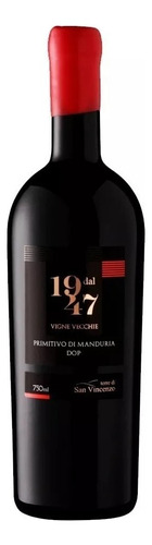 Vinho tinto italiano Dal 1947 Primitivo Di Manduria 750ml