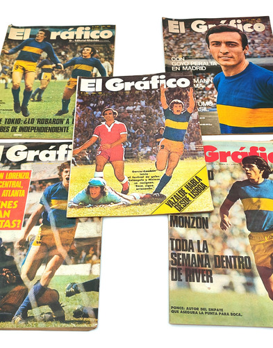Revistas Antiguas El Grafico Boca Juniors (lote) - Papeleria (Usado)