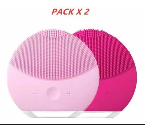 Pack 2 Cepilló Limpieza Facial Profunda Poros Silicona Usb
