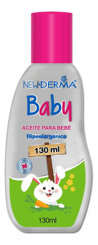 Aceite Hipoalergénico New Derma Baby 130ml.