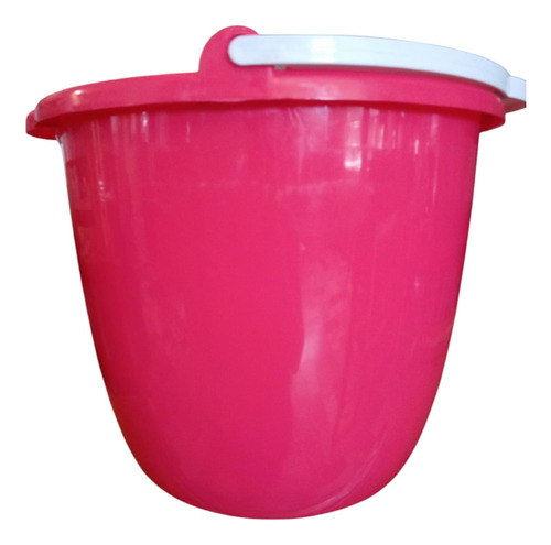 Cubeta De Plástico Color Rosa 12 Litros Rosa