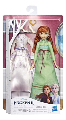 Frozen 2 Muñeca Vestidos Reales Anna