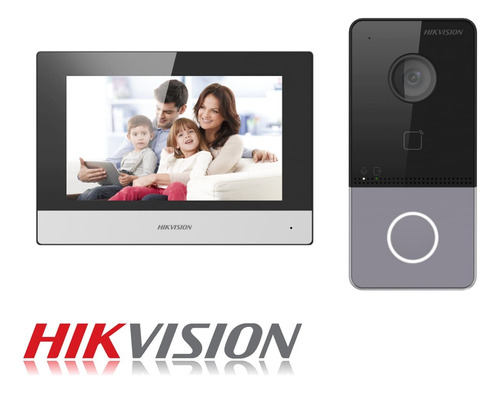 Kit Video Portero Ip Hikvision Ds-kv6113-wpe1+ds-kh6320-wte1