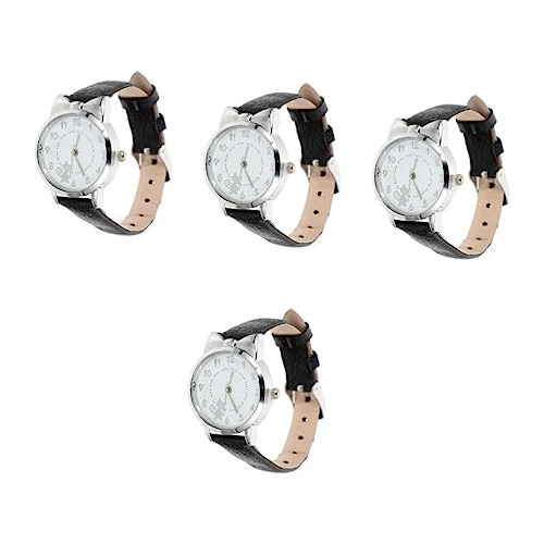 Reloj Gato Mujer Moda Portátil Cuero Feminino