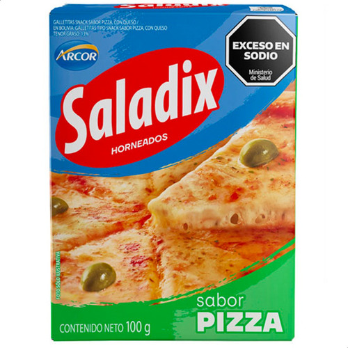 Caja Galletitas Saladix Sabor Pizza Snack Pack Mejor Precio